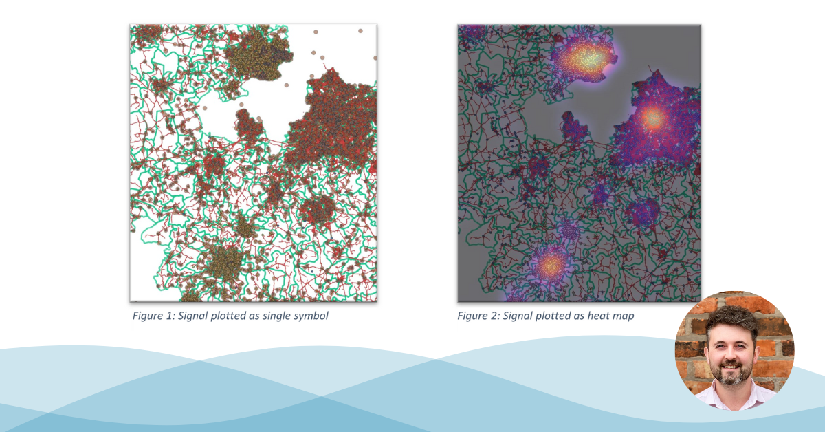 Understanding signal quality using QGIS heat mapping